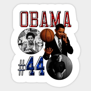 Obama Basketball T-Shirt Sticker